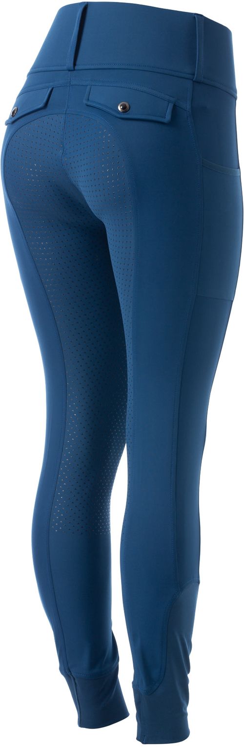 Horze Women's Anya Thermo Hybrid Full Seat Tights - Deep Sea Blue