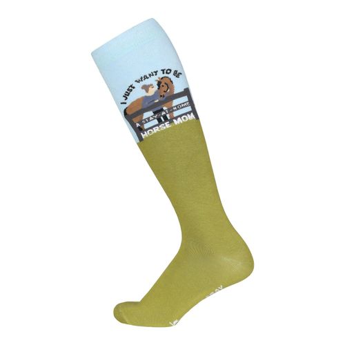 Dapplebay Women's Knit Boot Socks - Horse Mom