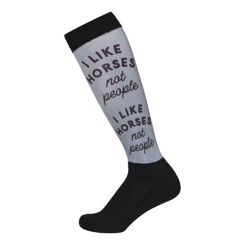 Dapplebay Women's Slick Boot Socks - I Like Horses