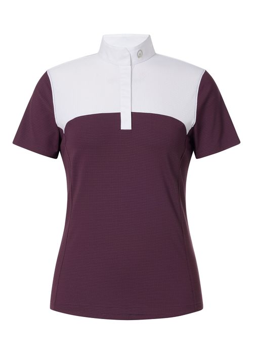 OVERSTOCK: Kerrits Women's Affinity Short Sleeve Show Shirt - 2X - Vineyard