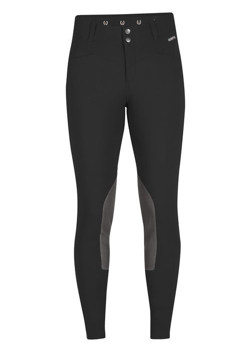 OUTLET: Kerrits Women's Crossover II Knee Patch Breeches - Medium Regular - Black