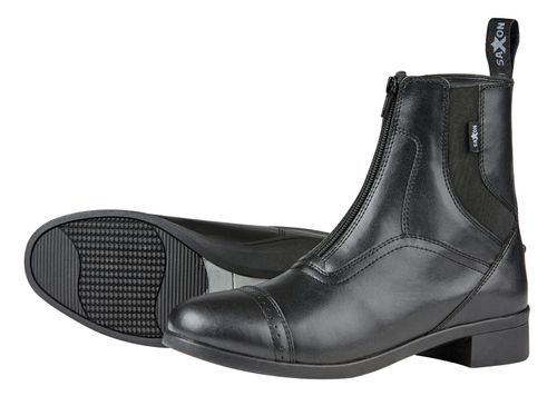 OUTLET: Saxon Kids' Syntovia Zip Paddock Boots - 1 - Black