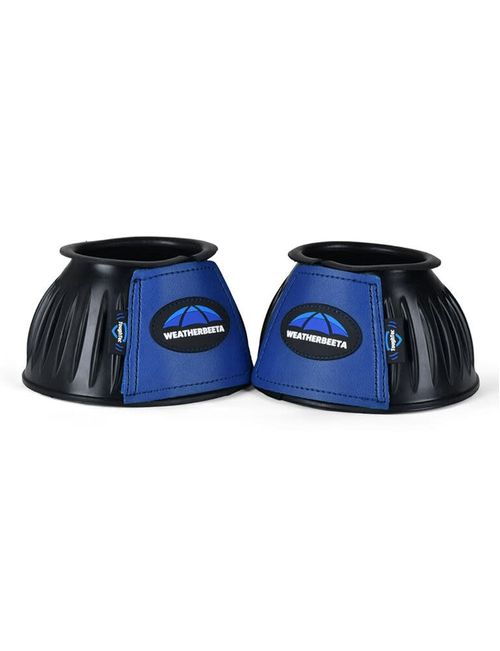 Weatherbeeta Tough-Tec Prime Rubber Bell Boots - Black/Cobalt