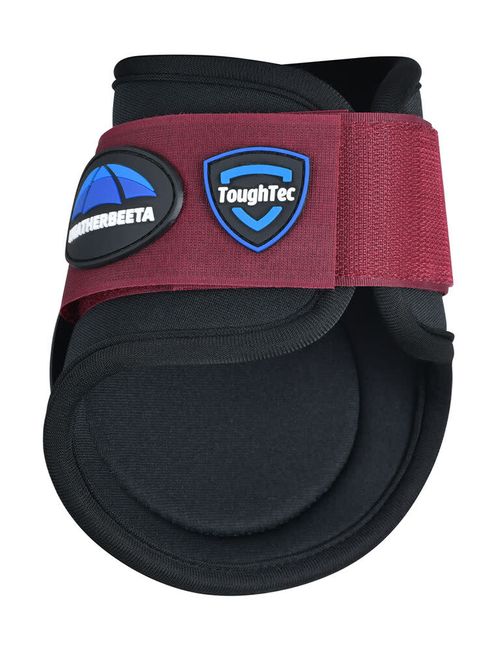 Weatherbeeta Tough-Tec Prime Fetlock Boots - Black/Burgundy