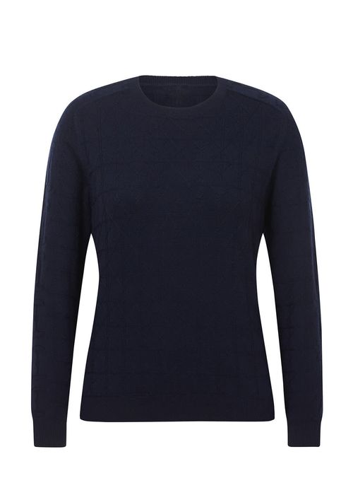 Kerrits Women's Bit of Diamond Crew Neck Sweater - Galaxy Blue