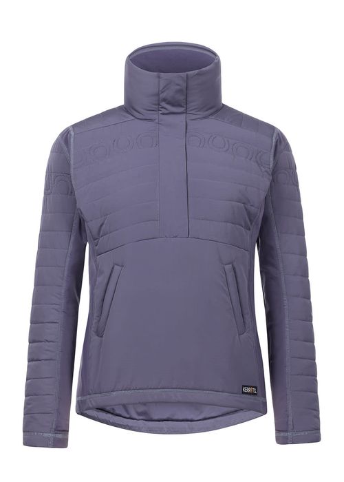 Kerrits Women's Hoofprint Quilted Pullover Jacket - Wild Orchid