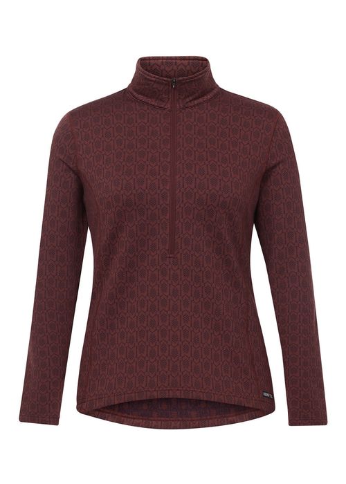 Kerrits Women's Snaffle Links Fleece Half Zip Top - Amberspice