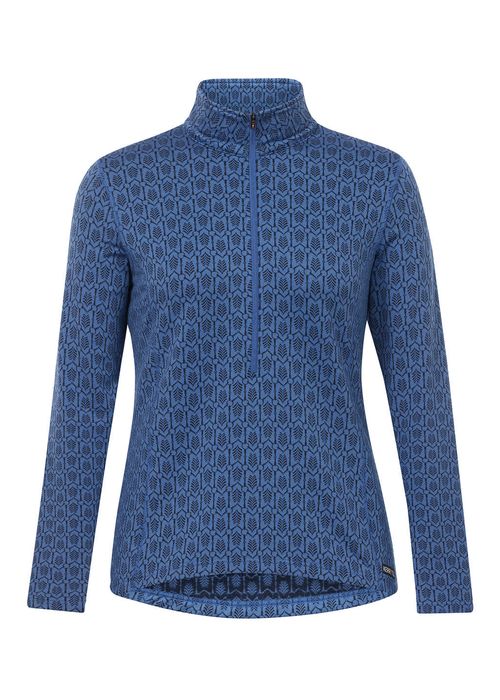 Kerrits Women's Snaffle Links Fleece Half Zip Top - Bluemoon