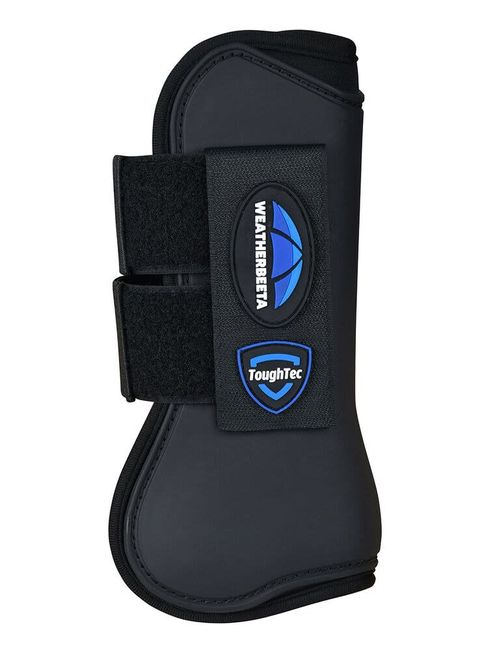 Weatherbeeta Tough-Tec Prime Open Front Boots - Black/Black