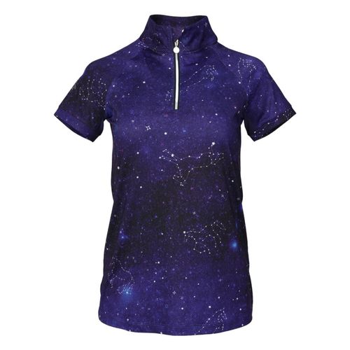 Dapplebay Kids' Constellation 1/4 Zip Short Sleeve Shirt - Navy