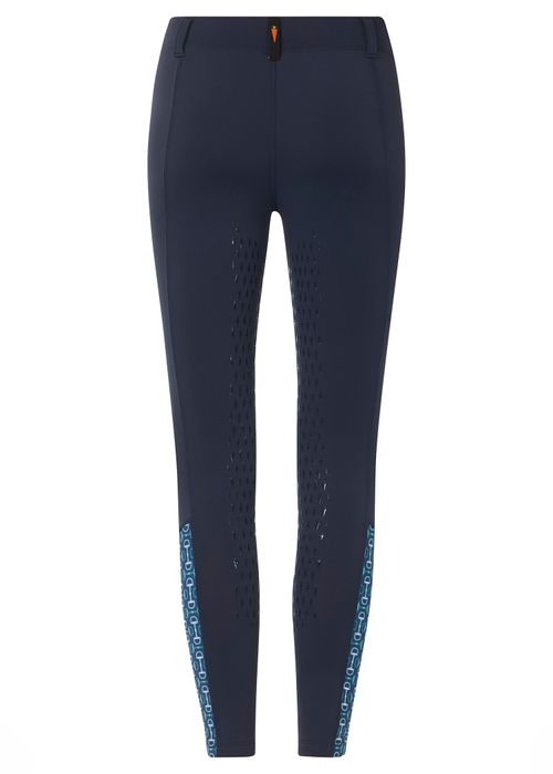 Kerrits Kids' Thermo Tech Printed Tights - Galaxy Blue/Lapis Bit of Color