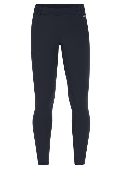 Kerrits Kids' Power Stretch Knee Patch Pocket Tights - Galaxy Blue