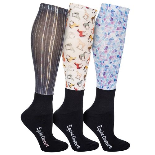 Equine Couture Women's OTC Socks 3 Pack - Arts & Horses