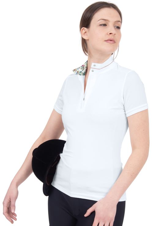 Chestnut Bay Women's Caliente Liberty Short Sleeve Schooling Shirt - White