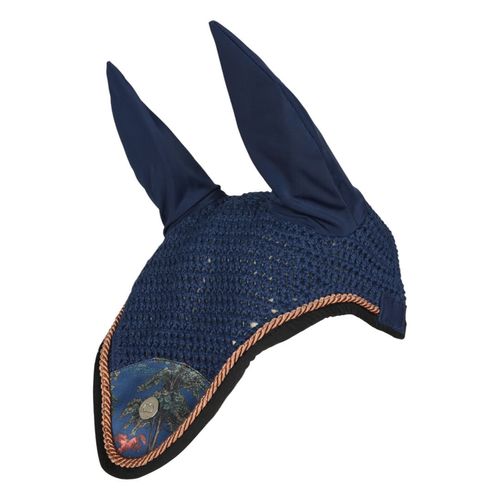 Dapplebay Fly Veil - Navy Autumn Toile