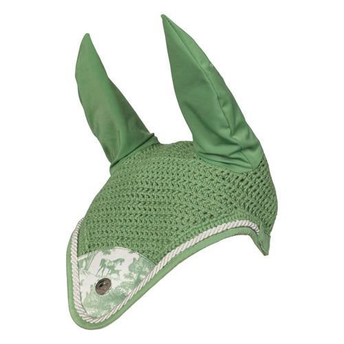 Dapplebay Fly Veil - Green Equestrian Toile