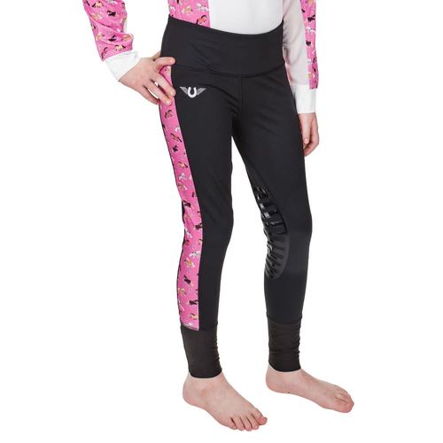 TuffRider Kids' Puff Ponies Tights - Black