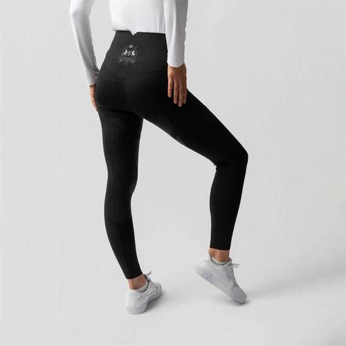 B Vertigo Women's Leonora Seamless Winter Full Seat Tights - Black Beauty