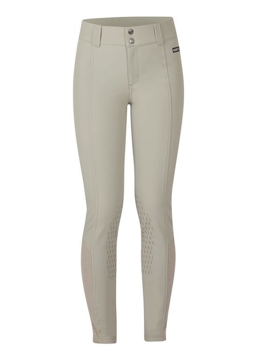 OVERSTOCK: Kerrits Kids' Affinity Ice Fil Knee Patch Breeches - Large - Sand
