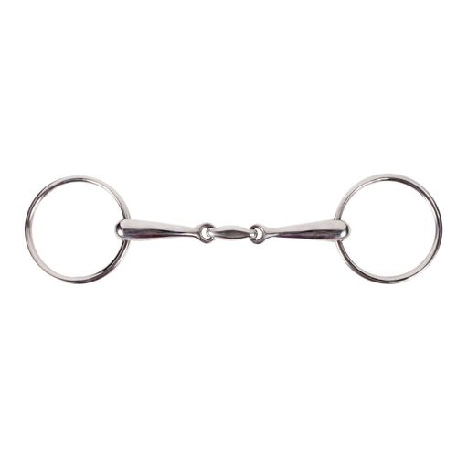 OUTLET: Horze Lozenge Link 16mm Loose Ring Snaffle Bit - 125mm