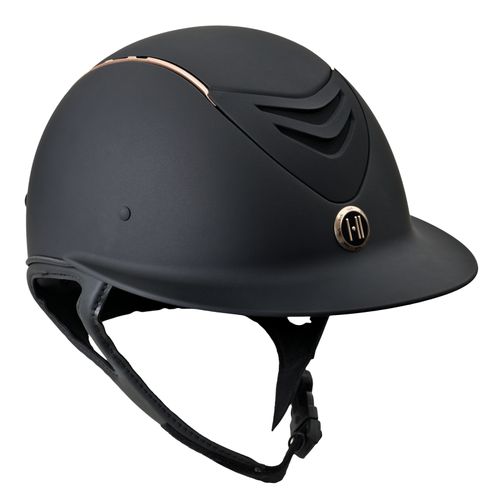 READY TO SHIP: One K MIPS CCS Avance Wide Brim Helmet - X Large Long Oval - Black Matte Rose Gold