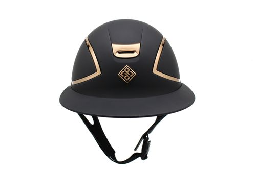 Hassinger Presidente Helmet - Black Matte/Gold