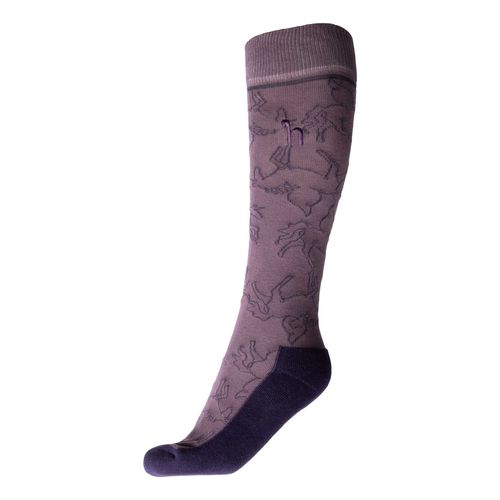 Horze Kids' Pegasus Winter Rider Socks - Flint Purple