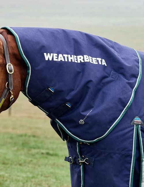 Weatherbeeta Comfitec Plus Dynamic Turnout Neck Cover 0g - Navy/Forest Green