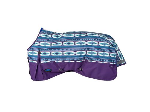 Weatherbeeta Comfitec Essential Turnout 220g - Purple Navajo Print