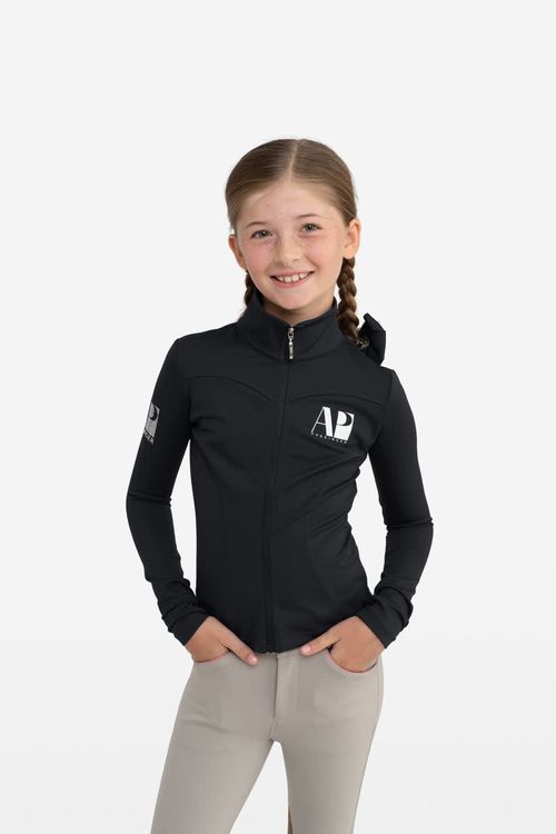 Hassinger Kids' ProZip Junior Performance Top - Onyx