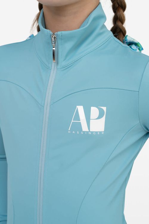 Hassinger Kids' ProZip Junior Performance Top - Tiffany Blue
