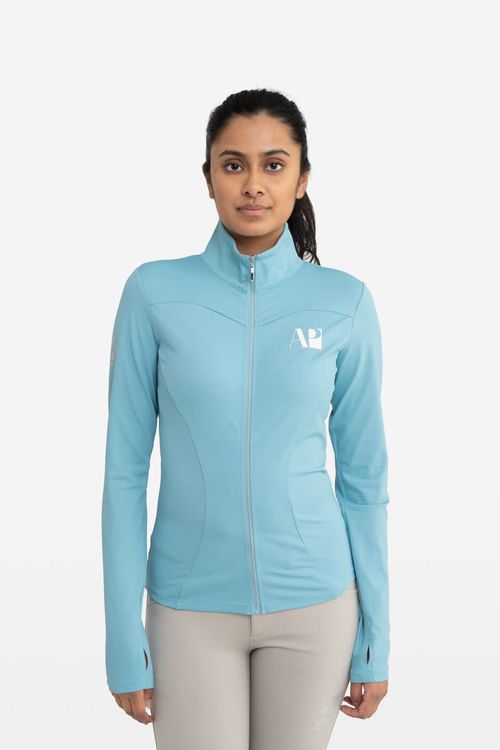 Hassinger Women's ProZip Performance Top - Tiffany Blue