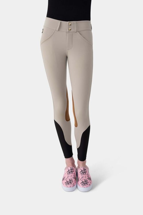 Hassinger Women's Heritage Front Zip Breeches - Beige