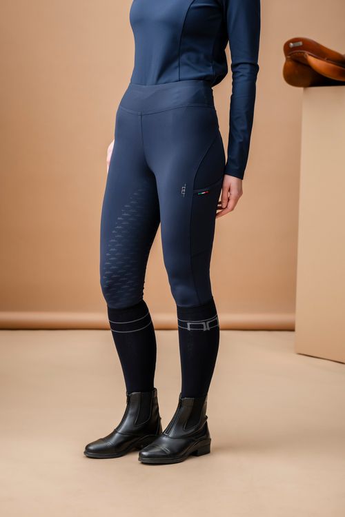 Alessandro Albanese Women's Alba Brushed Riding Tights - Navy