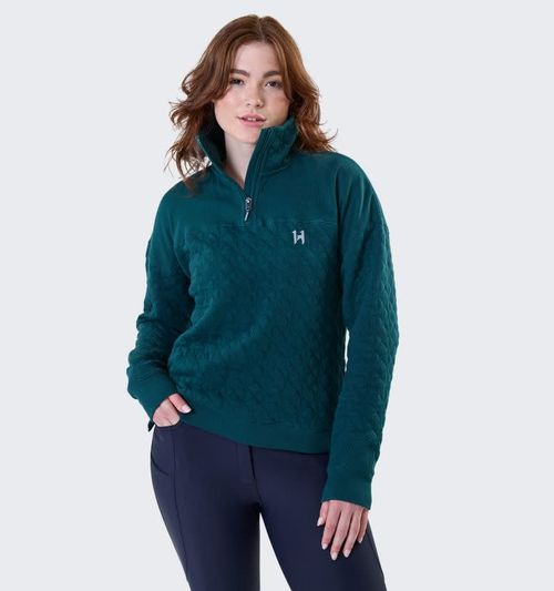 Horseware Women's Liberty Winter Sweatshirt - Dynasty Green