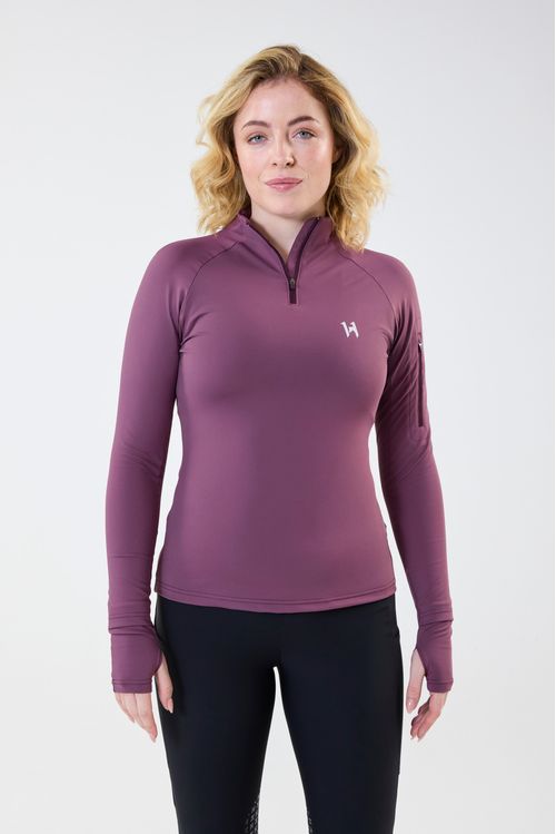 Horseware Women's Strive Winter 1/4 Zip Top - Celestial Purple