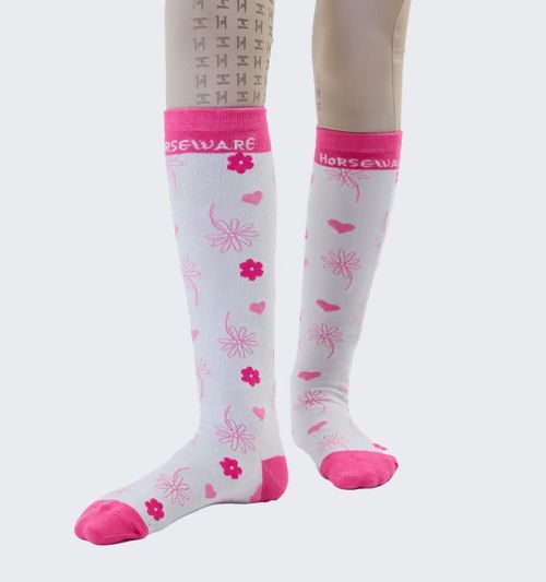 Horseware Kids' Riding Socks - Pink