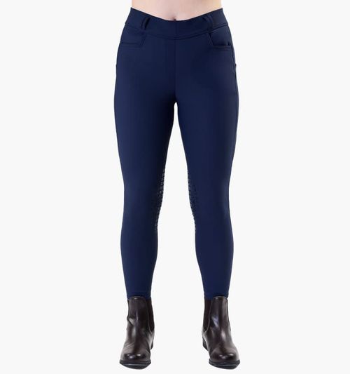 Horseware Women's Easefit Hybid Knee Grip Riding Tights - Navy