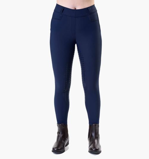Horseware Women's Easefit Hybid Full Seat Riding Tights - Navy