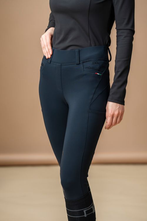 Alessandro Albanese Women's Fina Full Seat Hybrid Breeches - Black