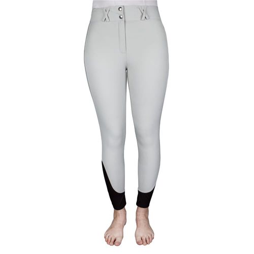 Equine Couture Women's Charlotte Silicone Full Seat Breeches - Light Gray