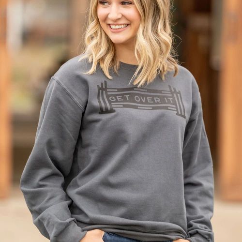 Dapplebay Women's Get Over It Sweatshirt - Charcoal