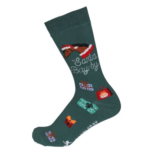 Dapplebay Holiday Knit Crew Socks - Santa Bay-by
