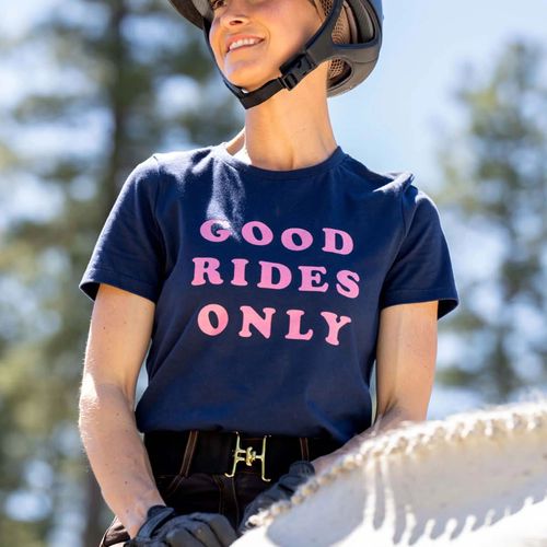Dapplebay Women's Short Sleeve Tee Shirt - Good Rides Only