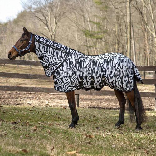 TuffRider Comfy Plus Combo Neck Fly Sheet - Zebra