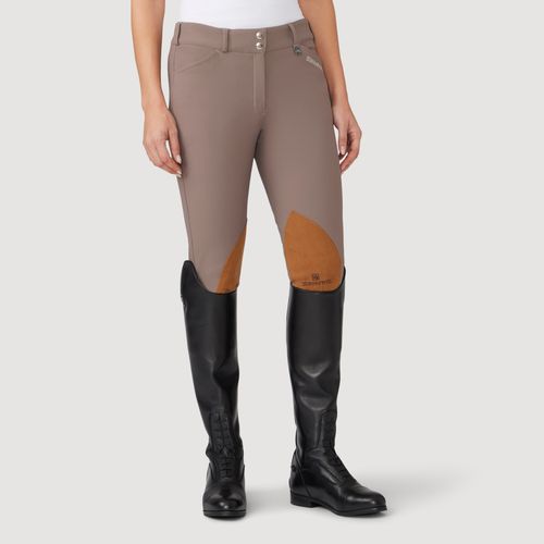 READY TO SHIP: Romfh Women's Champion Knee Patch Euroseat - 26 Long - Classic Taupe