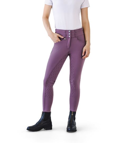 READY TO SHIP: Romfh Women's Evelyn 3 Button Full Grip Breeches - 28 Regular - Pluot