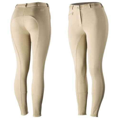 OVERSTOCK: Horze Women's Active Full Seat Breeches - EU 34/US 22 - Tan