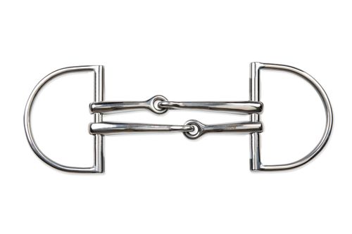 OVERSTOCK: Shires Hunter Dee Offset Double Mouthpiece - 5.5in
