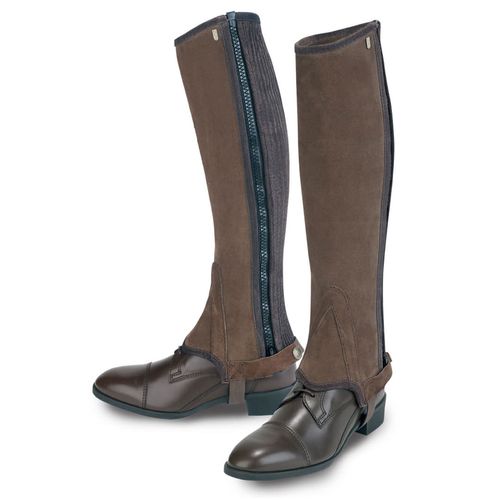 OUTLET: Tredstep Original Suede Half Chaps - 15/17 - Brown